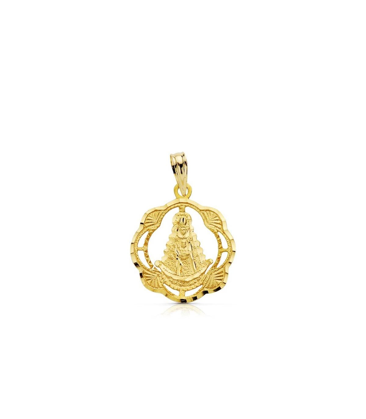 Medalla Virgen Rocío 18 Ktes 17mm