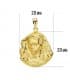 Medalla silueta Virgen Macarena matizada 18 Ktes 20mm