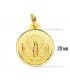 Medalla Virgen del Pilar 18 Ktes 20mm