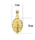 Medaglia Madonna Miracolosa oro 18kt 15mm intagliata