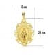 Colgante Medalla Milagrosa en oro amarillo 18 kt – joyería religiosa
