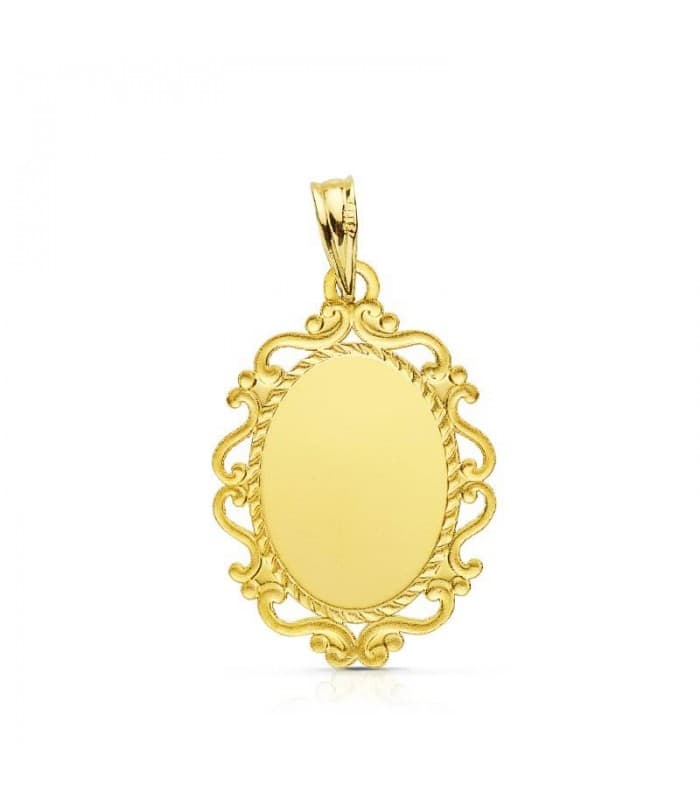 Medalla Milagrosa 24 mm oro 18 kilates – colgante con grabado