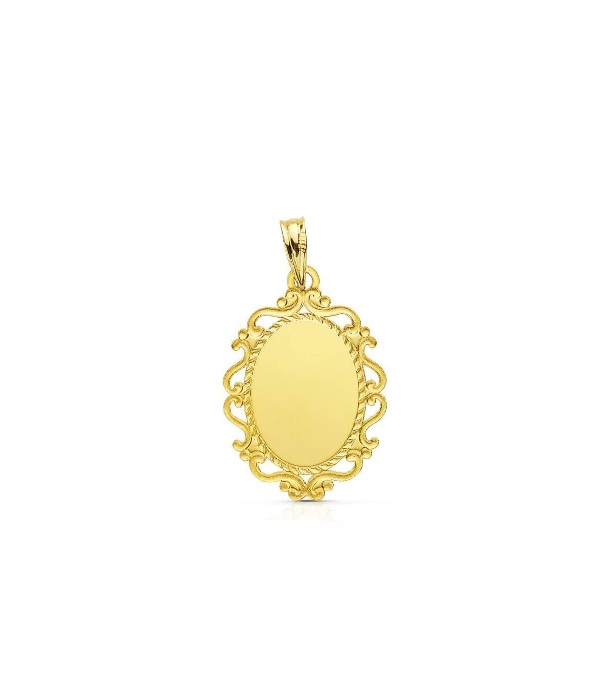 Medalla Milagrosa 24 mm oro 18 kilates – colgante con grabado