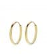 Pendientes aro de oro amarillo Lupita 20mm 18 Ktes