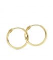Orecchini cerchio oro giallo Carmela 16mm 18 Kt