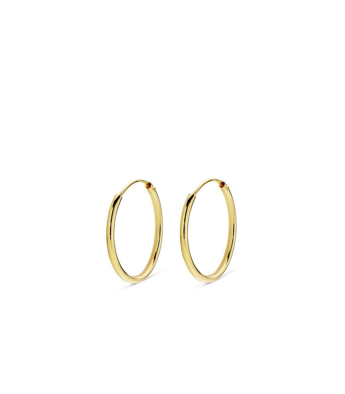 Pendientes aro de oro amarillo Melisa 15mm 18 Ktes
