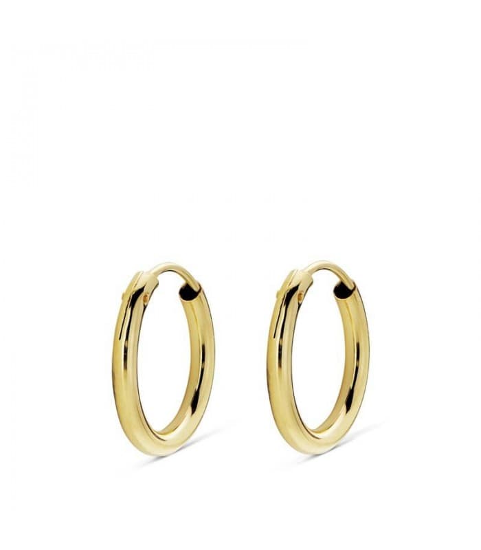 Pendientes aro de oro amarillo Melisa 12mm 18 Ktes