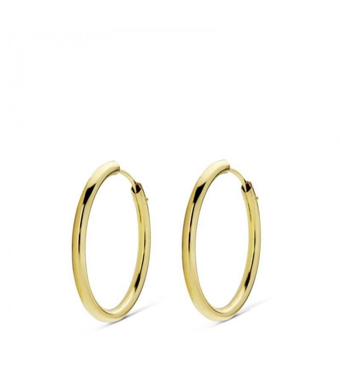 Pendientes oro amarillo Morgana 18mm 18 Ktes
