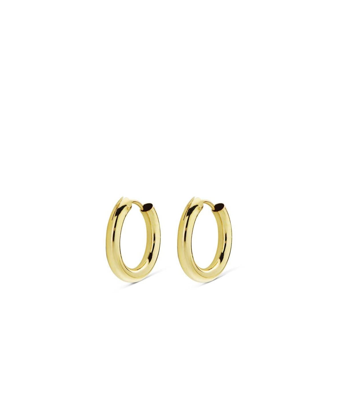 Créoles or jaune Muriel 12mm 18 Carats