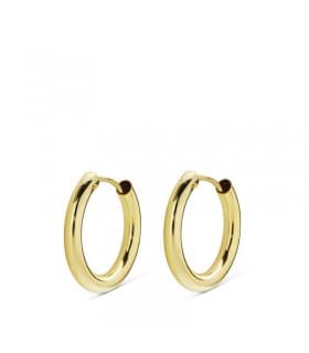 Pendientes aro de oro amarillo Melisa 14mm 18 Ktes