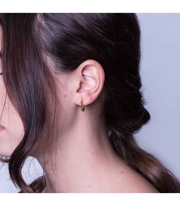 Pendientes aro de oro amarillo Melisa 16mm 18 Ktes