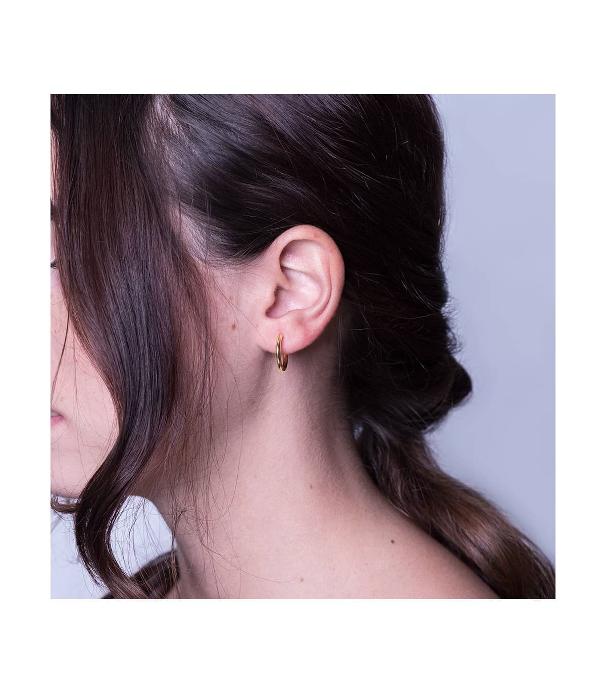 Pendientes aro de oro amarillo Melisa 16mm 18 Ktes