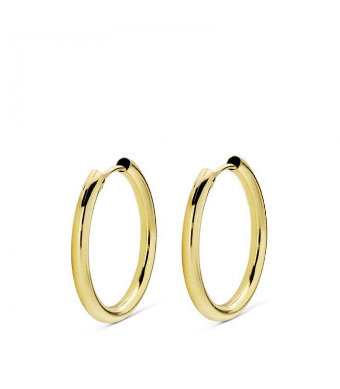 Pendientes aro de oro amarillo Melisa 20mm 18 Ktes