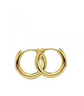 Pendientes aro de oro amarillo Melisa 14mm 18 Ktes
