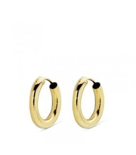 Pendientes aro de oro amarillo Melisa 14mm 18 Ktes