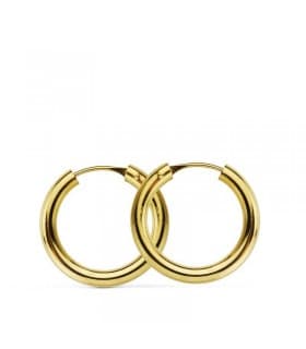 Pendientes aro de oro amarillo Melisa 18mm 18 Ktes