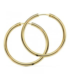 Pendientes aro de oro amarillo Melisa 20mm 18 Ktes
