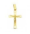 Anhänger Kreuz mit Jesus 750 Gold 16786
