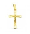 Croix ajourée Christ 18 carats 24 mm