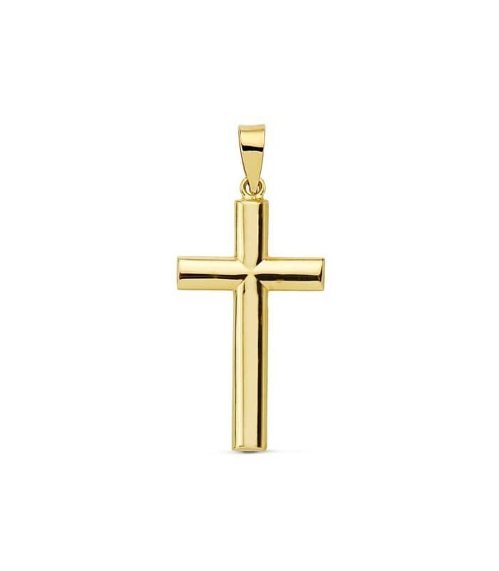 Croix 18 Carats 25 mm lisse