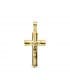 Cruz Cristo lisa 18 Ktes 22mm