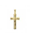 Croix Christ lisse 18K 22 mm