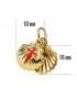 Colgante concha doble 18 Ktes