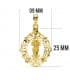 Medalla Virgen Almudena 18 Ktes 24mm