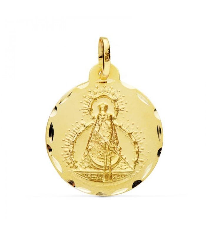 Medalla Virgen de la Cabeza 18 Ktes 22mm