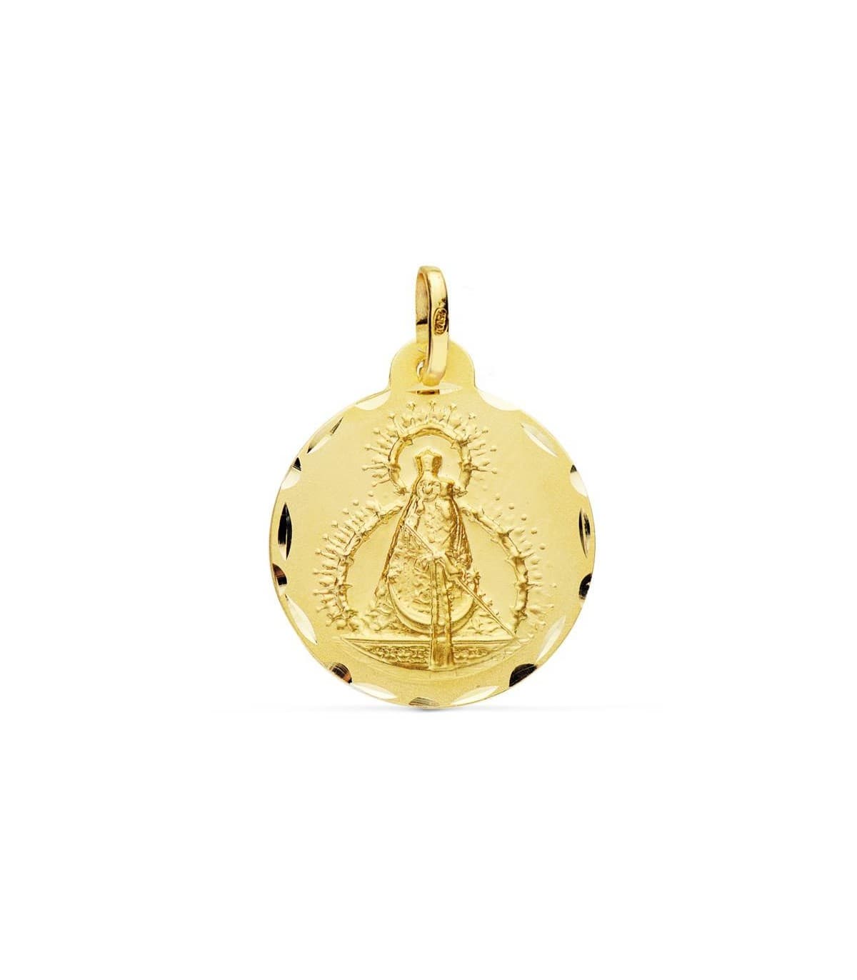 Médaille  Vierge de la Cabeza 18K 22 mm