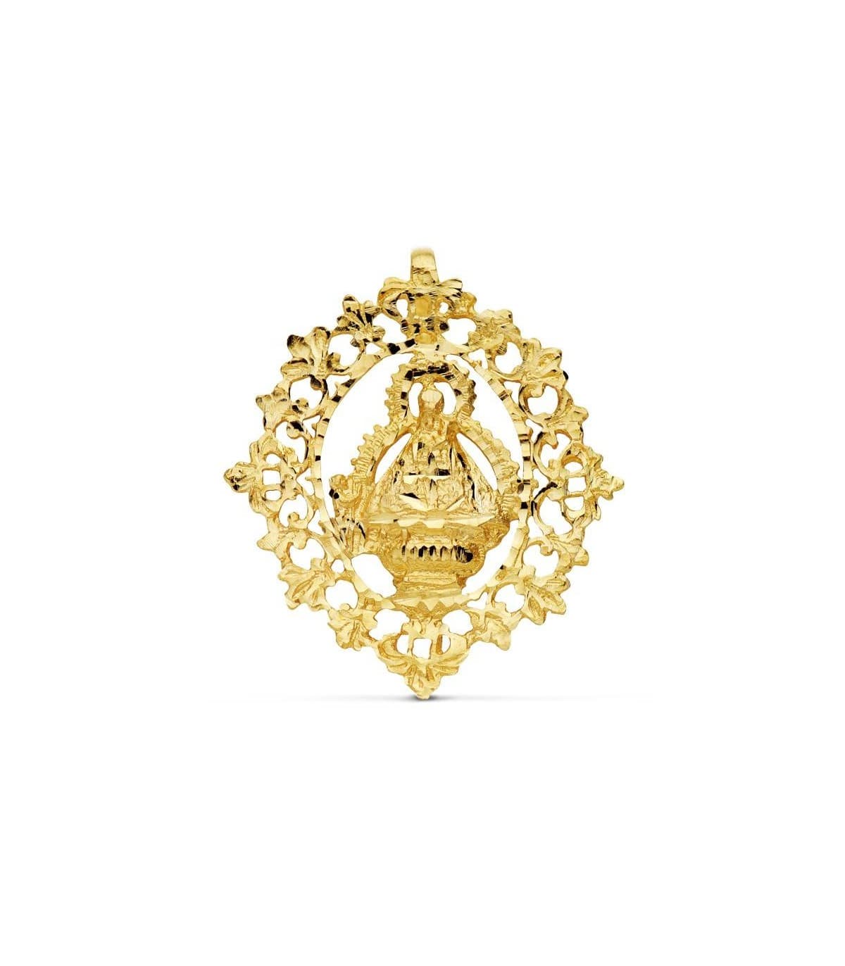 Medalla Virgen de la Cabeza 18 Ktes 36mm