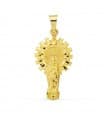 Médaille Silhouette Vierge du Pilar 18K 30mm
