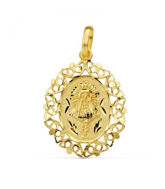 Médaille Vierge du Pilar 18 Carats 26mm