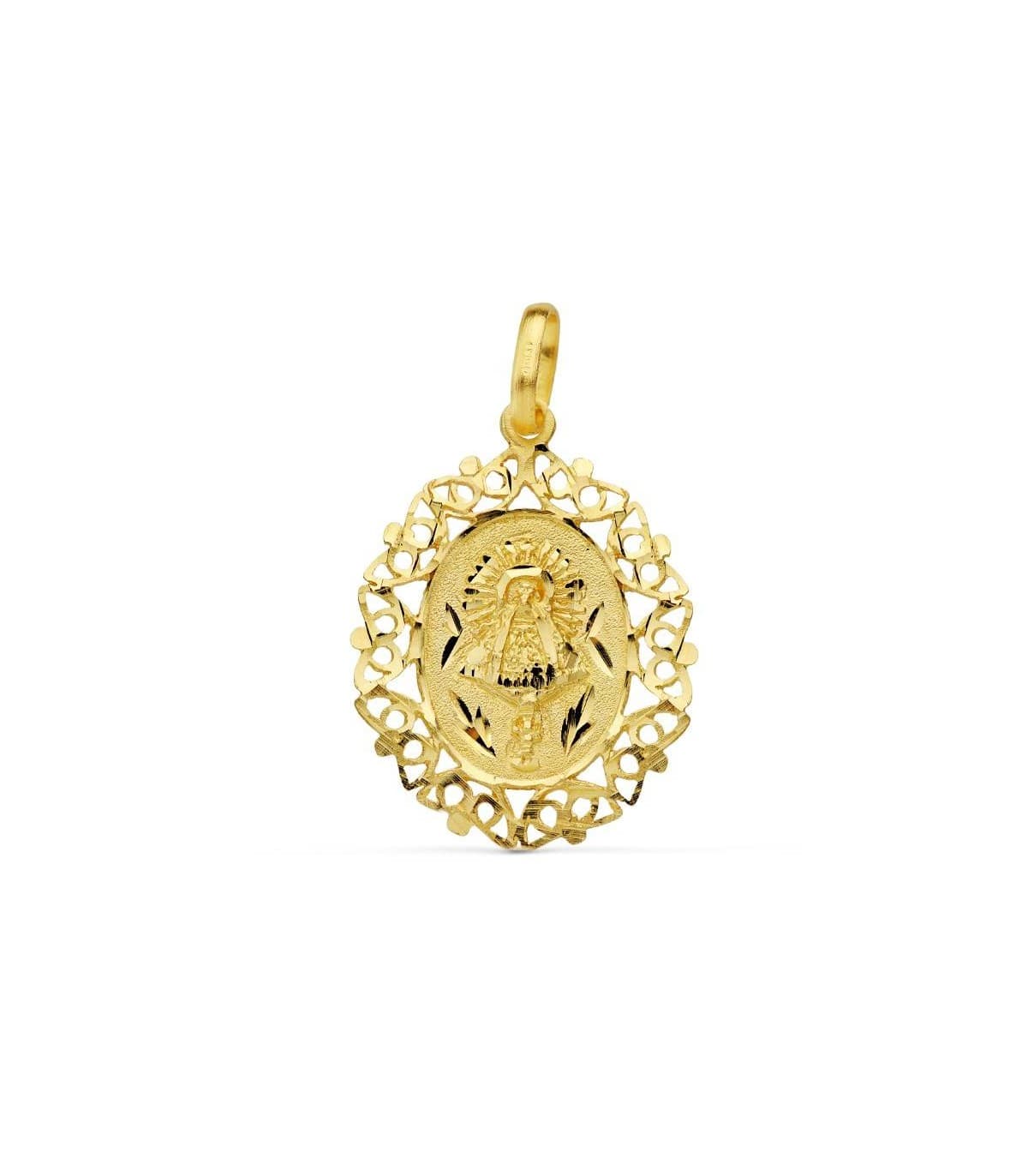 Médaille Vierge du Pilar 18 Carats 26mm
