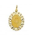 Medaglia Madonna del Pilar 18 Kt 27mm