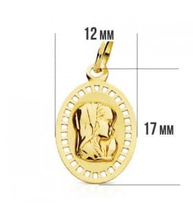 Anhänger 375er Gold Jungfrau Maria 9K16451