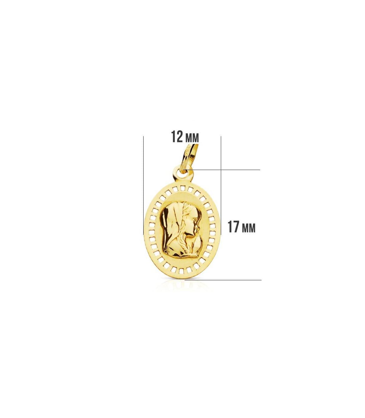 Anhänger 375er Gold Jungfrau Maria 9K16451