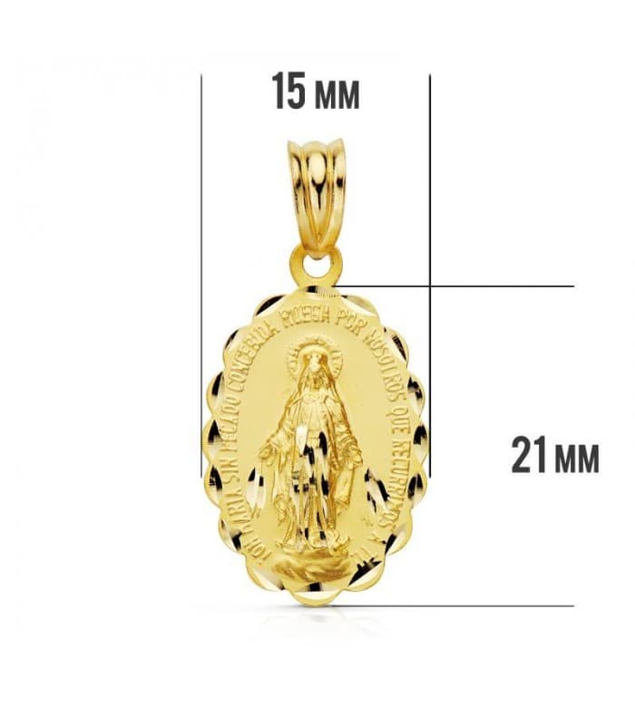 Médaille Or Vierge Miraculeuse Bijoux Vintage fashion