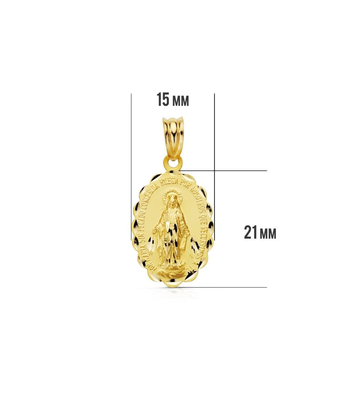 Wunderbare Medaille aus 9K Gold 9KP6270-320