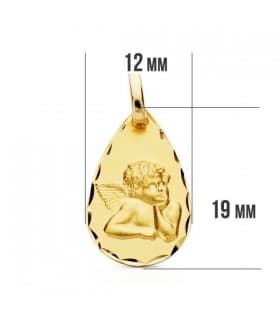 Medalla Ángel burlón gota 9 Ktes