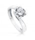 Anello Solitario Claire oro bianco 18 Kt