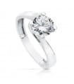 Solitaire blanc Claire 18 Carats