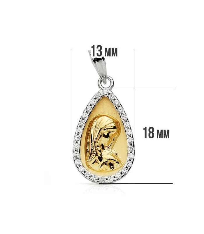 Médaille Vierge 2 Ors 9 K