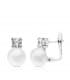 Pendientes oro blanco Cris 18 Ktes