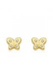 Ohrstecker 750er Gelbgold Schmetterling 18756