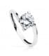 Solitaire blanc Cora 18 Carats
