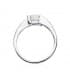 Anello Solitario Cora oro bianco 18 Kt