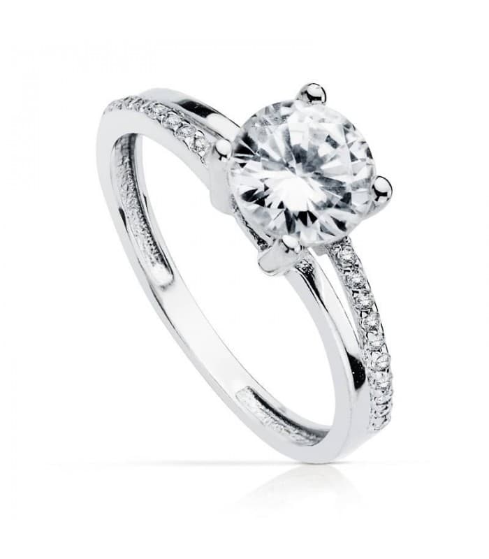 Solitär-Ring mit Zirkonia 18K Gold 19414-OB | Verlobungsringe & Ringe für einen Heiratsantrag