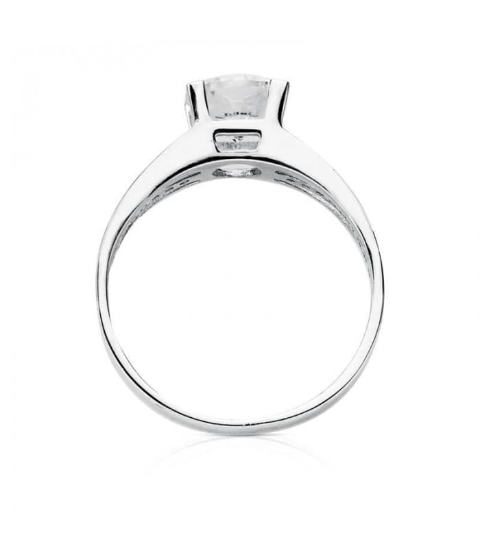 Solitario blanco Belen 18 Ktes