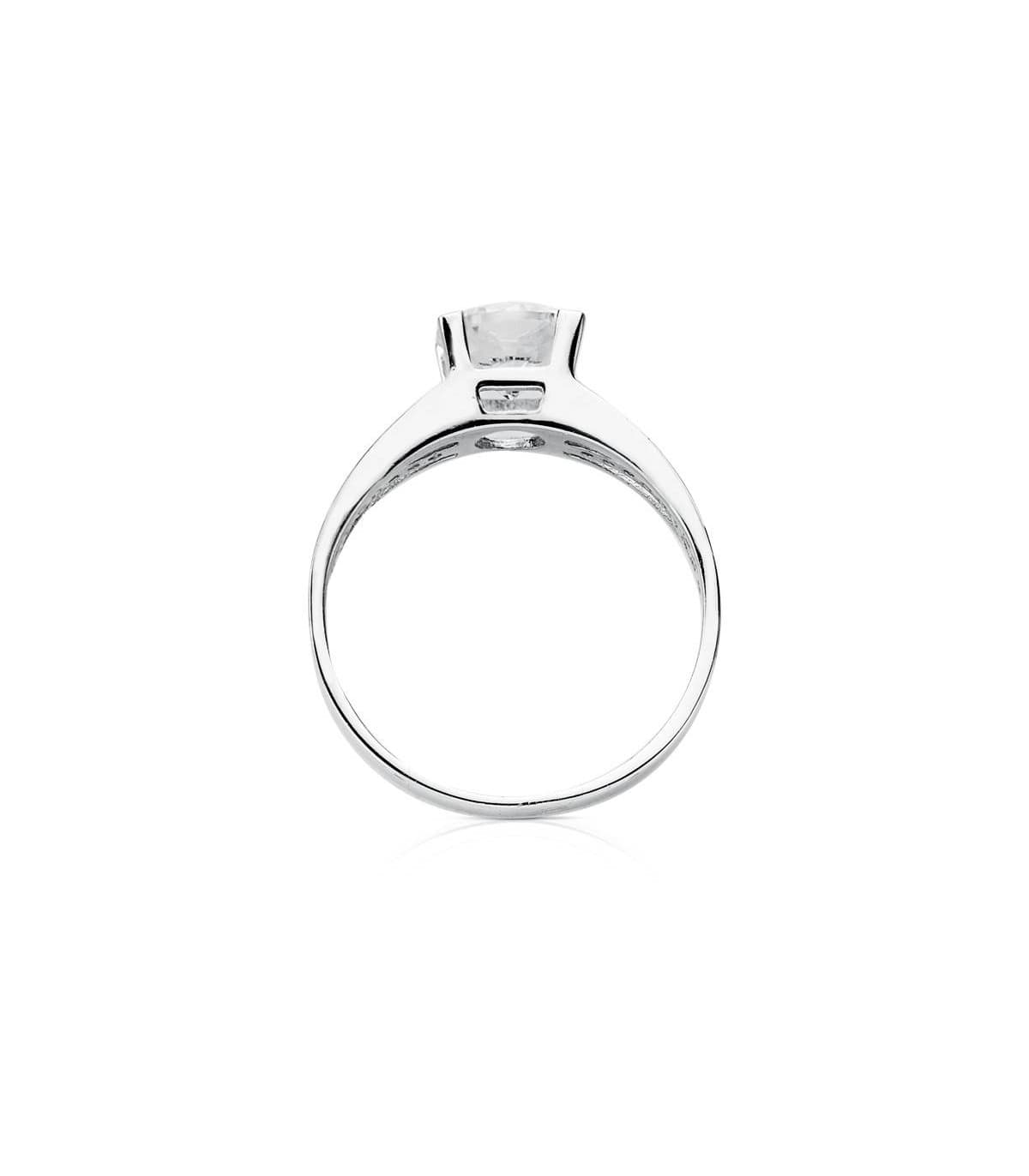 Solitario blanco Belen 18 Ktes